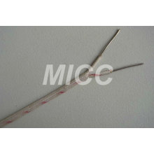 Fil de thermocouple de silice vitreuse type K- 2x20 AWG